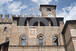 Castell`Arquato Piacenza, Italy, historic city photo